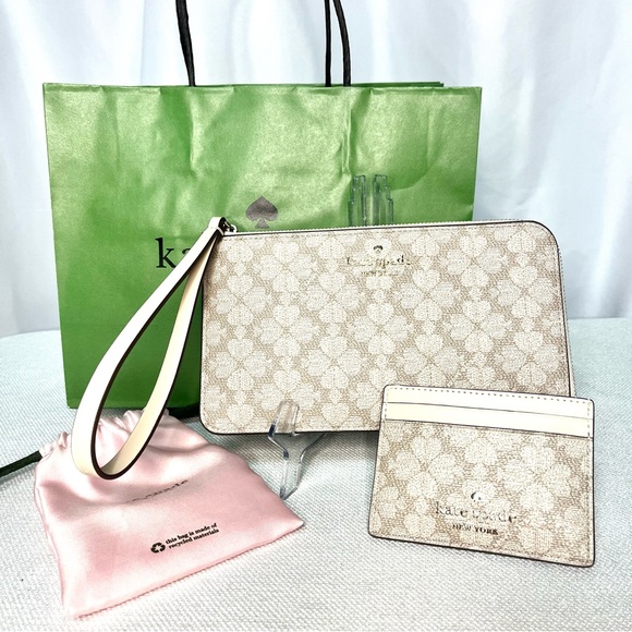 HOST PICK Kate Spade Wristlet & Card Holder with Dust Bag & Shopper - New - Picture 9 of 9